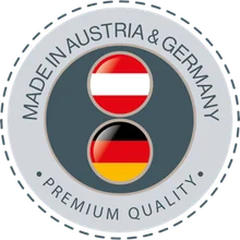 Made in Austria und Germany — Premium Quality